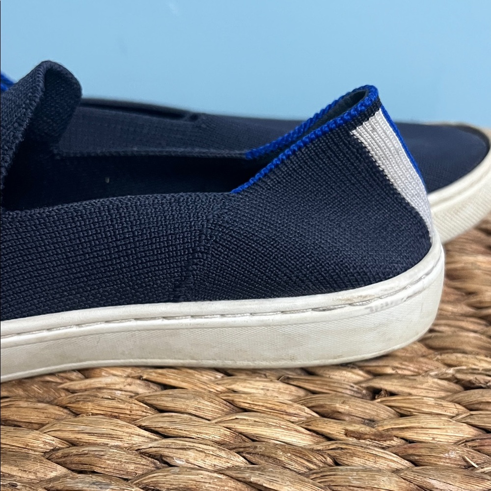 Rothy’s Kids Navy Slip-On Sneakers Rubber sole sz 3 - Picture 12 of 16